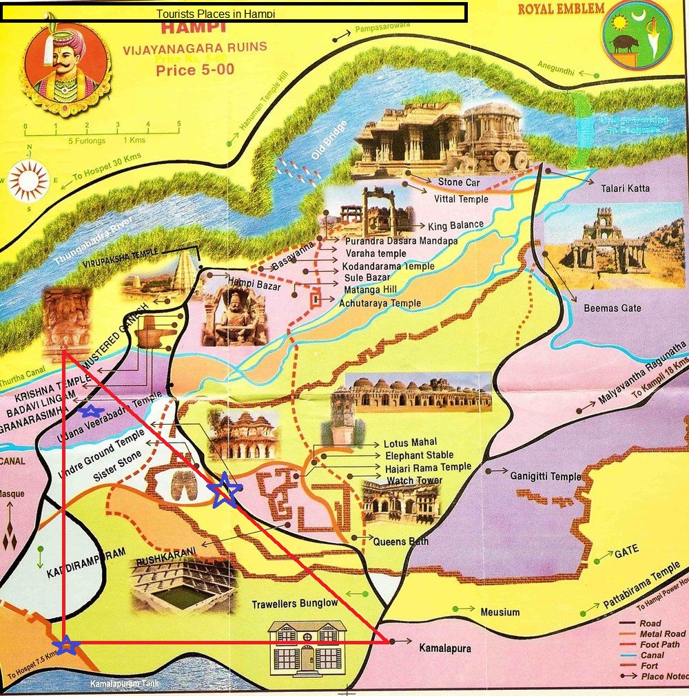 Hampi Guide map